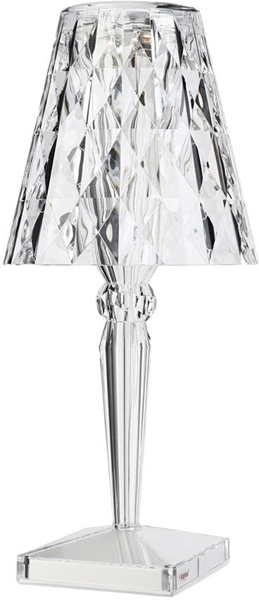 Kartell Big Battery Tischleuchte mit Kabel (glasklar transparent) glasklar transparent