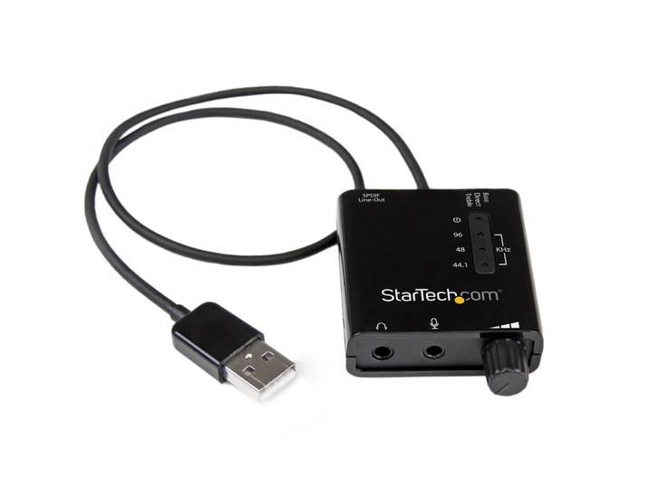 StarTech.com Carte son externe USB avec audio SPDIF numérique - Convertisseur DAC USB audio, 5.1 canaux, 24 bit, 91 dB, USB ICUSBAUDIO2D