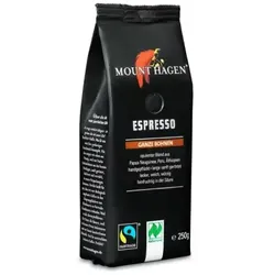 Mount Hagen Espresso, ganze Bohne bio 250g