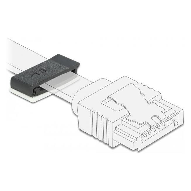 Delock Kabelhalter Schwarz (Packung mit 10) (60185)