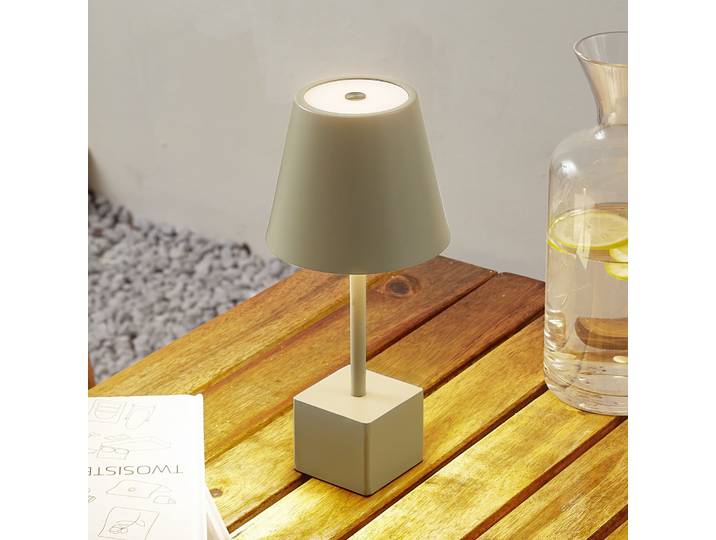 Janea Cube Portable Tischleuchte Dim. IP54 Grün - Lindby - Terrasse - Modern - Metall - Einflammig
