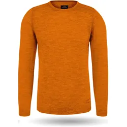Normani, Herren, Funktionsshirt, Herren Merino Langarm Melbourne (6XL), Orange, 6XL