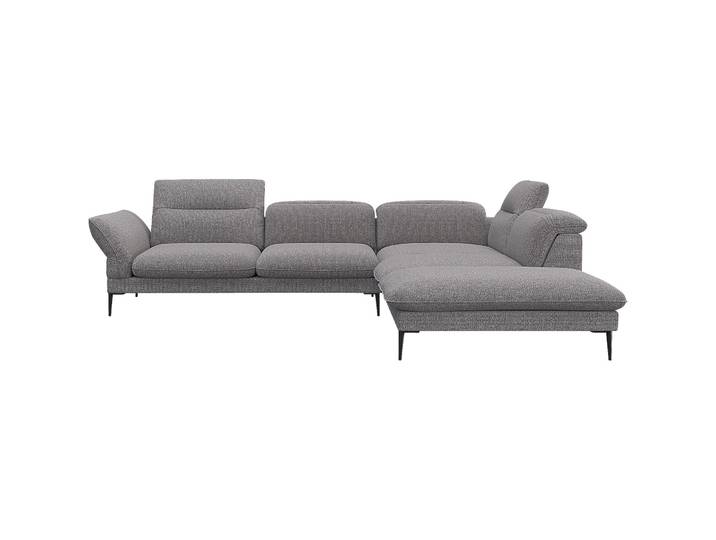 Ecksofa Tiara Stoff Grau B 286 T 238 cm