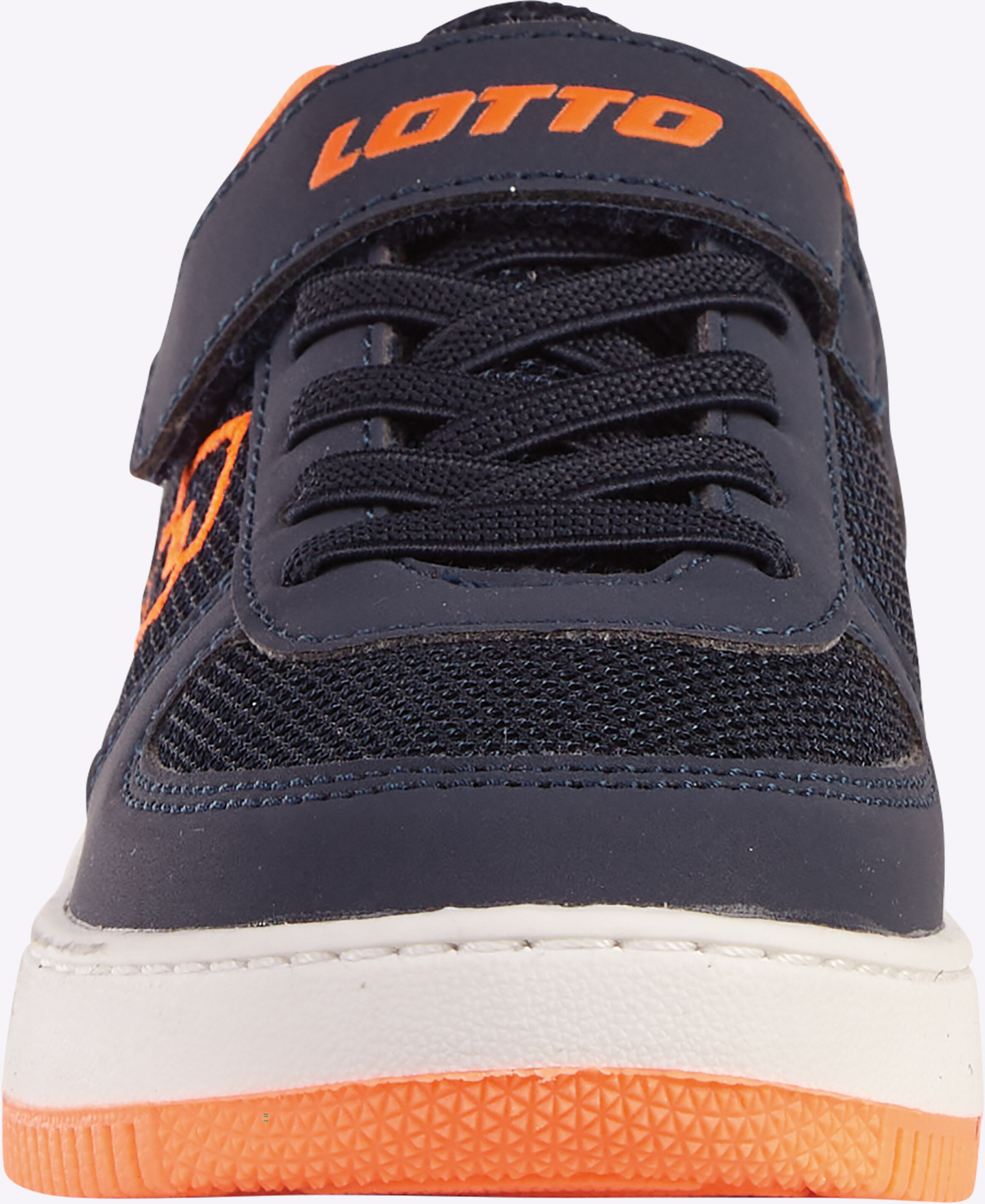 Sneaker LOTTO, Mädchen, Gr. 25, orange (navy, fr.orange), Synthetik, Textil, Schuhe Sneaker