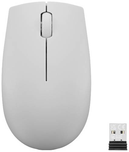Lenovo 300 Wireless Compact Maus Kabellos Optisch Grau 3 Tasten 1000 dpi