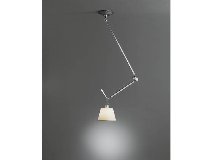 Tolomeo Decentrata Pendelleuchte Ø240 Grau - Artemide - Wohnzimmer - Aluminium