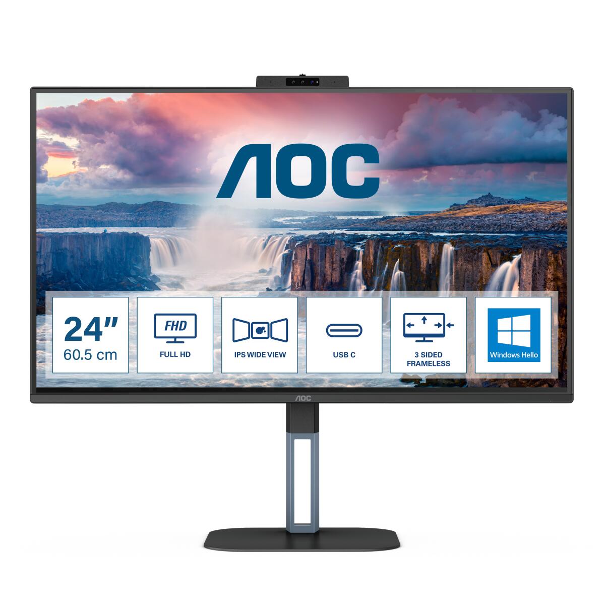 AOC 24V5CW Monitor 60,45 cm ( 23,8 Zoll) 24V5CW/BK