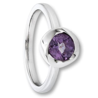 Silberring ONE ELEMENT "Amethyst Ring aus 925 Silber" Gr. 56, silber, Fingerringe, Damen, 56, Silber 925 (Sterlingsilber), Silberring, Feine Strahlkraft – dezenter Glanz für besondere Momente