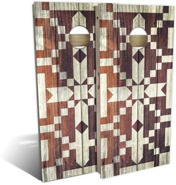 Skip's Garage Stepping Stones Outdoor Cornhole Board Set
