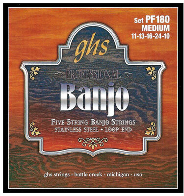 GHS PF180 5-String Banjo Set