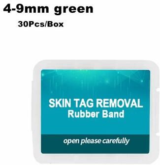 Uplifted Goods Skin Tag Removal Rubber Ring Set For Safe And Painless Application m Green