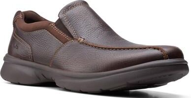 Clarks Bradley Step (Men's) Casual Shoes in Brown, Size 12 W, Leather/Textile