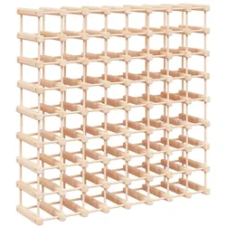 vidaXL Weinregal für 72 Flaschen 90,5x23x90,5 cm Massivholz Kiefer