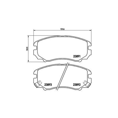 MAGNETI MARELLI Bremsbelagsatz, Scheibenbremse 363700530018 für CHEVROLET (SGM) HYUNDAI KIA LANDWIND (JMC) CHANGAN (BEIJING) (DYK) HORKI