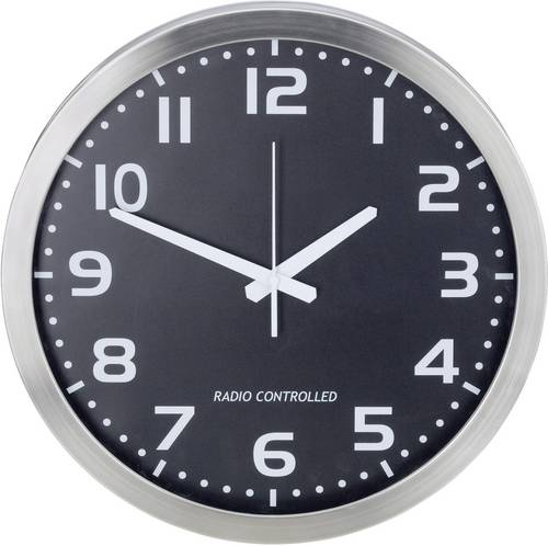 M601508 Funk Wanduhr 40cm Aluminium