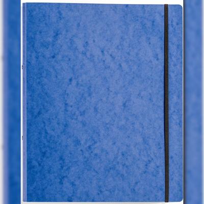 Pagna Ringbuch A4 Gummizug blau Pressspan 2 Ringe 16mm Packung mit 20 Stück