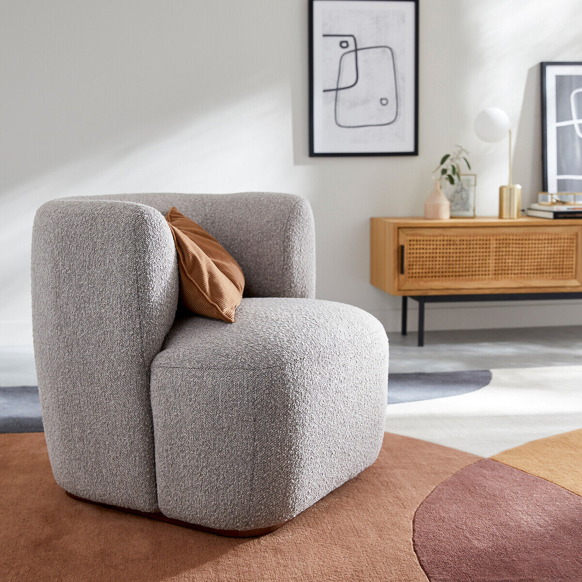 LA REDOUTE INTERIEURS Fauteuil bouclette, Nidou