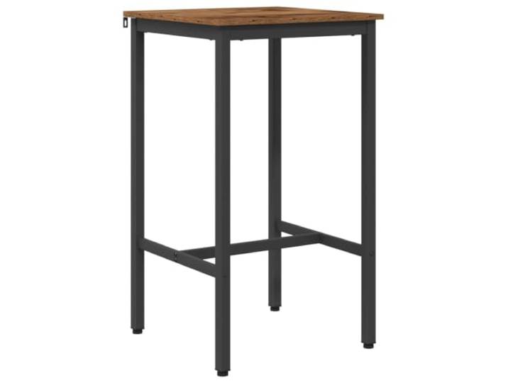 Makastle Bartisch 52 x 52 x 110 cm Holzwerkstoff Altholz Rechtwinklig