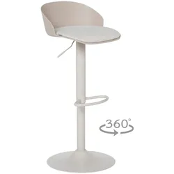 2er-Set Carmen ARELATE Barhocker – Creme