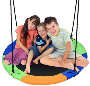 Costway 40-Inch Flying Saucer Tree Swing Outdoor Play Set with Easy Installation Process for Kids