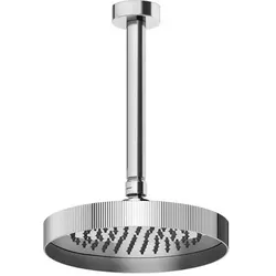 Gessi Ingranaggio Antikalk-Kopfbrause D=250 mm, mit Gelenk und Deckenarm 2261 mm, 63552710, Farbe: Messing PVD