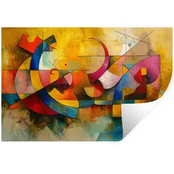 WANDTATTOO Kunst - Abstrakt - Modern Deko Wohnzimmer 60x40 cm