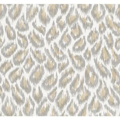 A-Street Prints Electra Wheat Leopard Spot String Wallpaper