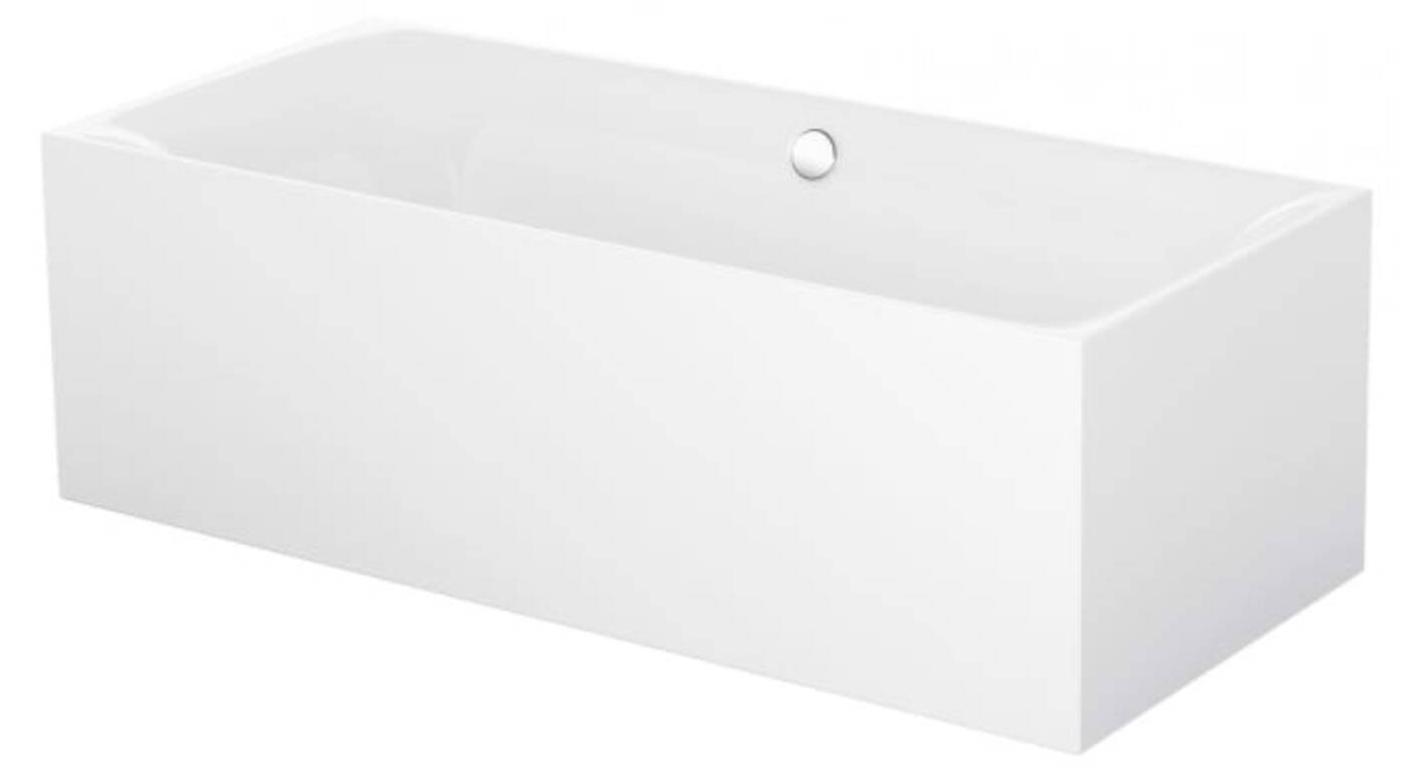Bette Lux vrijstaand bad met 2 ligzijdes 170x75cm mat snow plaatstaal