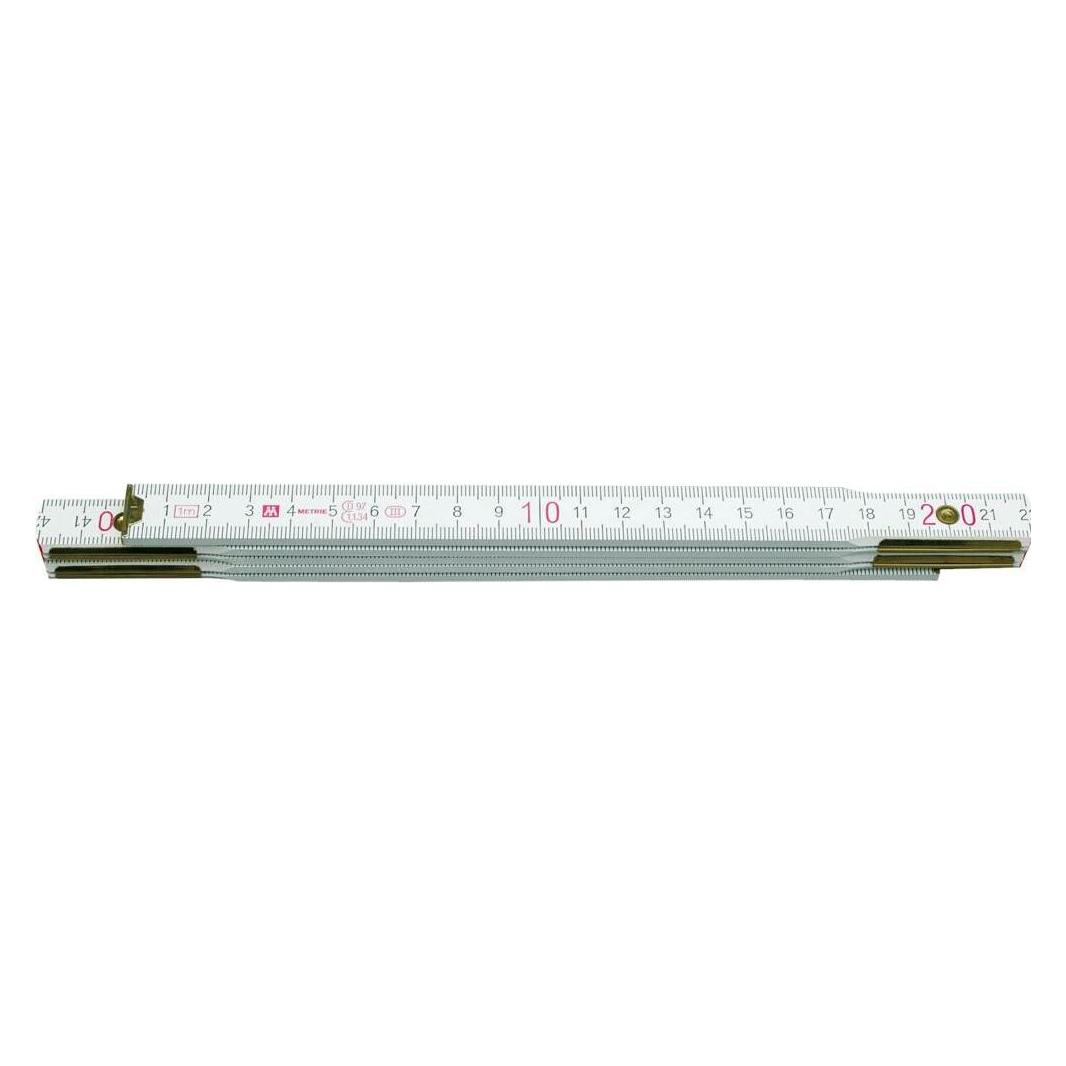 Toya VOREL MIARA SKŁADANA DREWNIANA BIAŁA 1m 15005 (1 m) (15005)