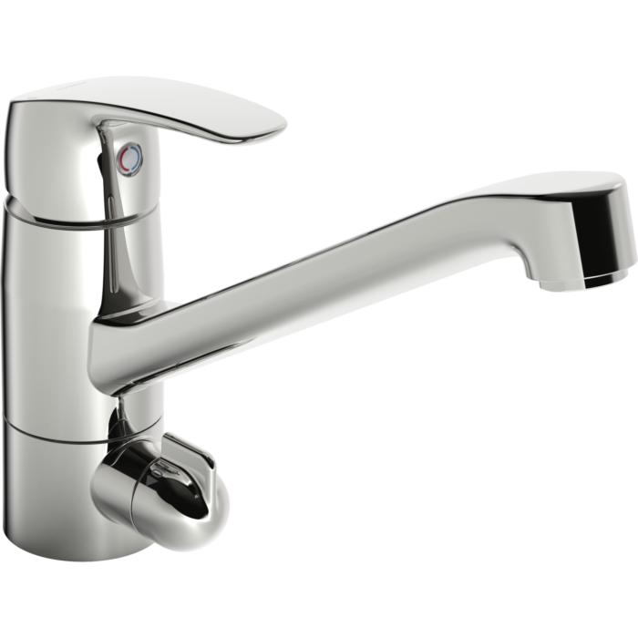 Hansa Hansapinto Küchenarmatur 45202293 mit mechanischen Geräteabsperrventil, schwenkbar, Ausladung 213 mm, chrom