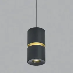 Helestra LED Pendelleuchte ROK in schwarz-gold