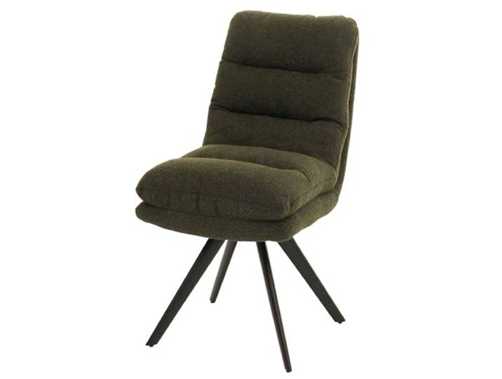 Mendler Esszimmerstuhl HWC-G66 Stoff/Textil - grün