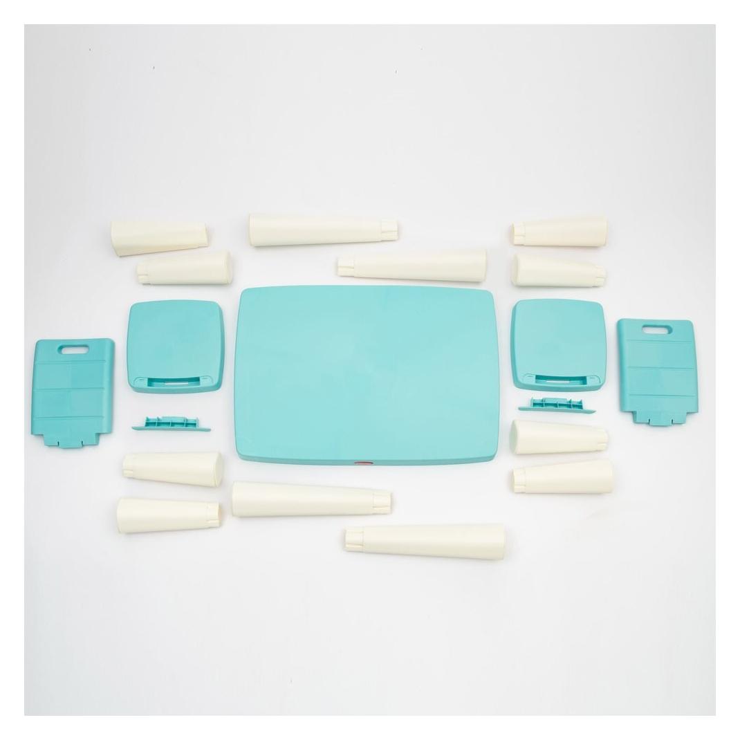Doloni Toys DOLONI Kunststofftisch mit Griffen blau-weiss (Kindertisch) (04680/7)