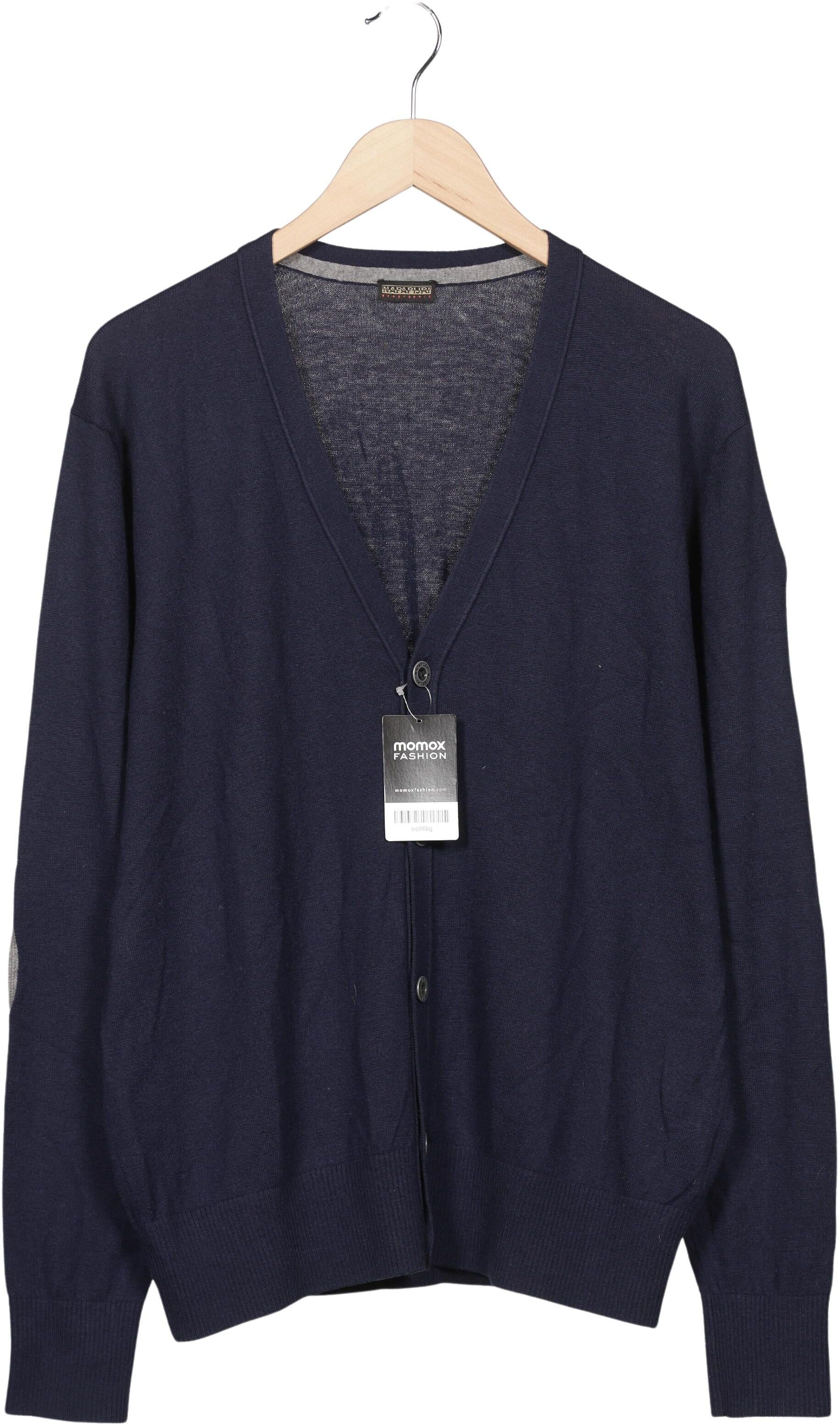 Napapijri Herren Strickjacke, Marineblau, Gr. XL, Wolle - Second Hand