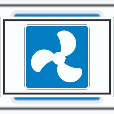 HB-Druck Motorboote erlaubt Symbol Aufkleber A5 (148x210mm)