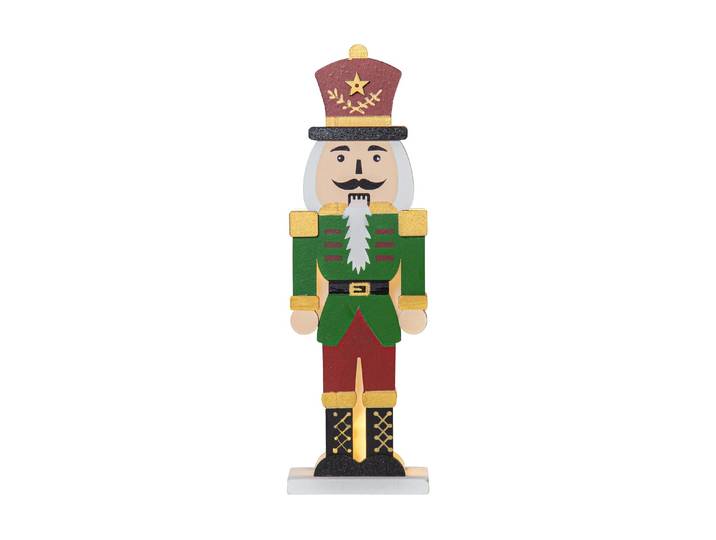 LED Dekolicht LED-Figur Nutcracker , bunt, B:8cm H:25cm T:5cm, PARFORCE TRADITIONAL HUNTING, Leuchten, LED Dekolicht