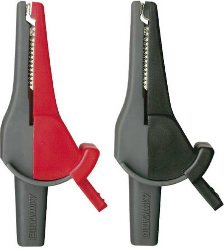 Beha Amprobe 370012 Sicherheits-Abgreifklemmen-Set Buchse 4mm CAT III 1000 V, CAT IV 600V Rot, Schwarz