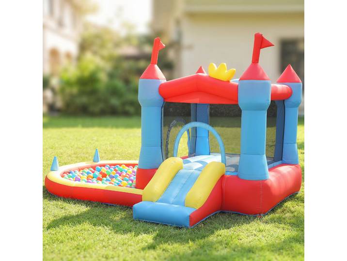 AIYAPLAY Château Gonflable avec Toboggans et Trampoline