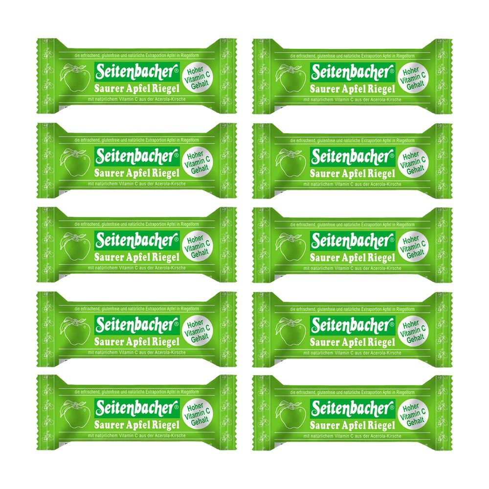 Seitenbacher Saurer Apfel-Riegel 10er-Pack 10x1 St Riegel