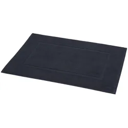 Badematte Supreme Hoch-Tief Rahmenborte einfach, Schwarz, 50 x 70  cm - LTITEX