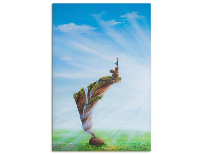 Wandbild ARTLAND Im Ausgleich , blau (farbe bild(er): blau), B:40cm H:60cm, Bilder, Wandbild, als Alubild, Leinwandbild, Poster, Wandaufkleber in verschied. Grössen