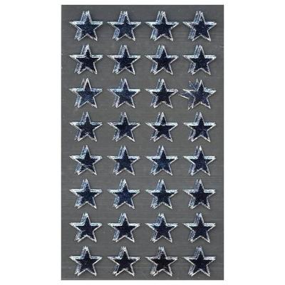Sticker Sterne, silber, 13 mm