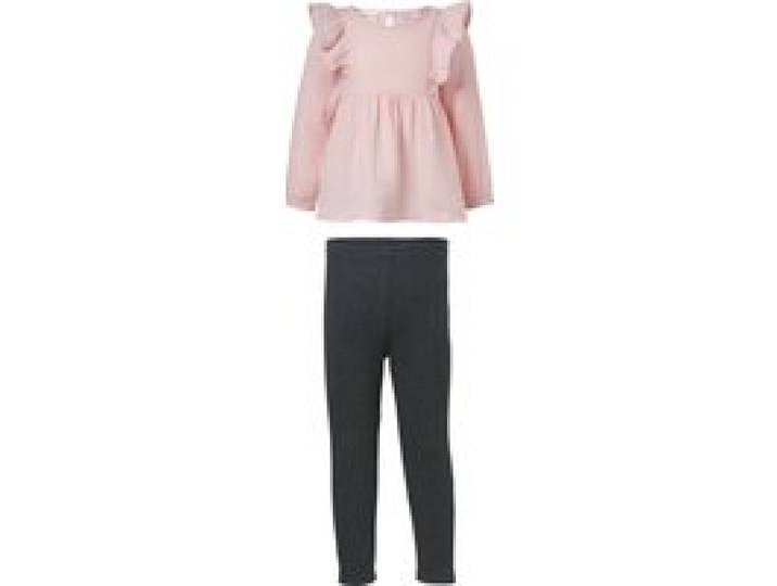 LUPILU® Ensemble en mousseline enfant (rose/gris, 4-6 ans)