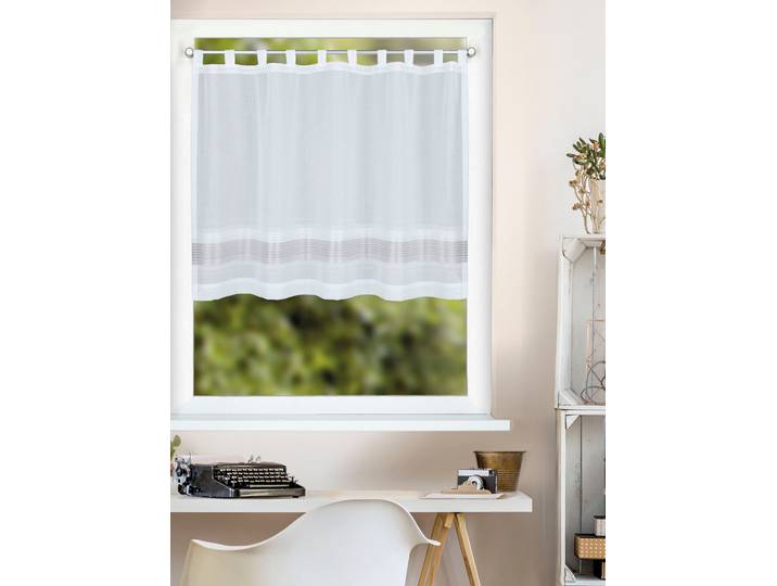 Panneaux HOMING Syrakus Gr. 2, grau (taupe), B:140cm H:80cm, Polyester, Gardinen, Panneaux, Fertigschal