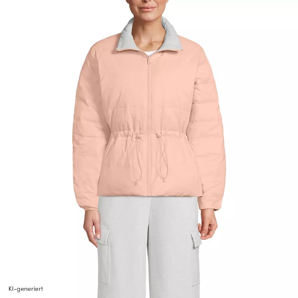Daunen-Wendejacke WANDERWEIGHT Verstaubar Ultraleicht, Damen, size: regular, Pink, Nylon, by Lands' End
