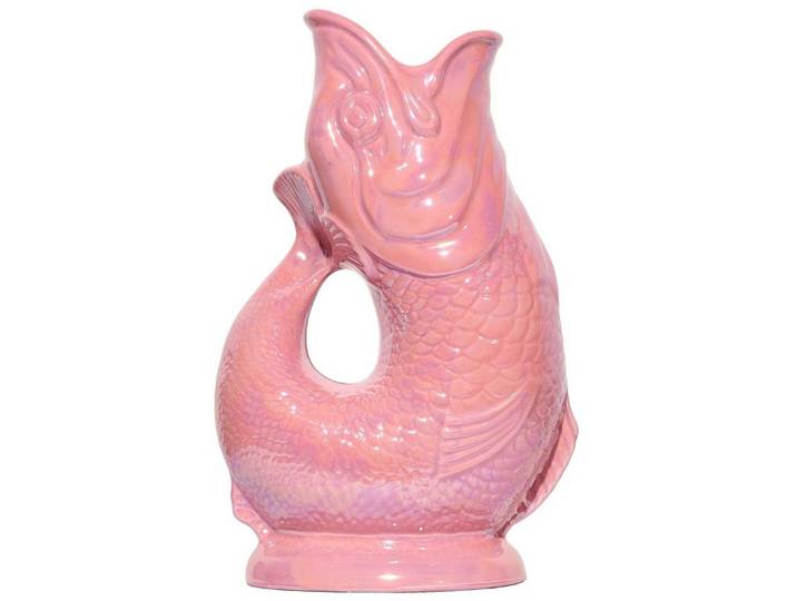 Gluckigluck Wasserkaraffe, (Original Gluggle Jug aus England), mit Gluckergeräusch, handgefertigt, ikonisches Fisch-Design, 1,2 L