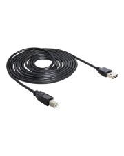 Delock Kabel EASY USB 2.0-A> B Stecker/Stecker schwarz 5 m Digital/Daten 5 m 2.0 (85553)