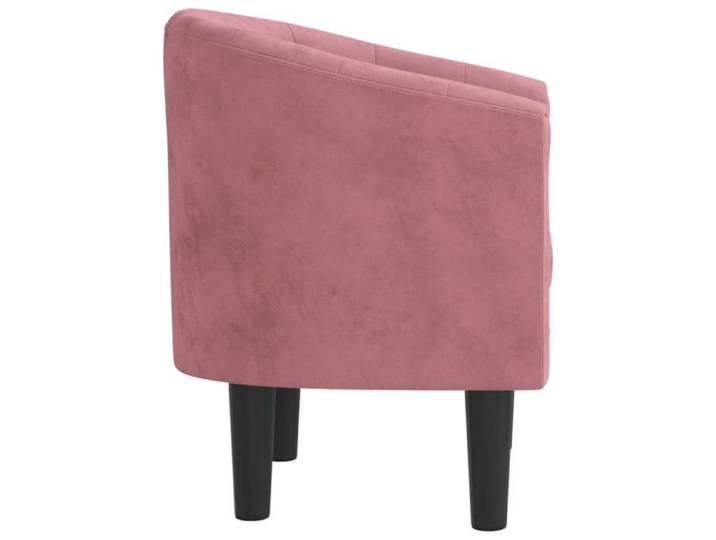 Chaise simple - Rose - Fauteuil SALON - rose velours 70x56x68 cm F8646