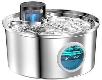 Uplift Essentials Wireless Rechargeable Smart Sensor Stainless Steel Cat Water Fountain only Pet Water