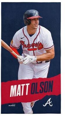 MLB Atlanta Braves Player Beach Towel